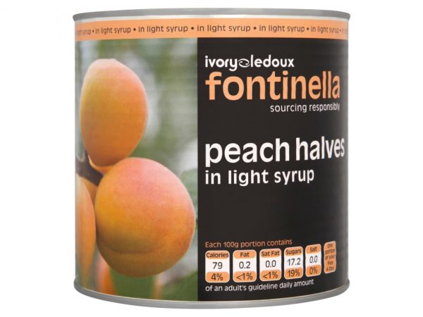 6X2.65KG PEACH HALVES IN SYRUP