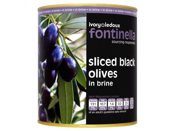 6X3KG  SLICED BLACK OLIVES