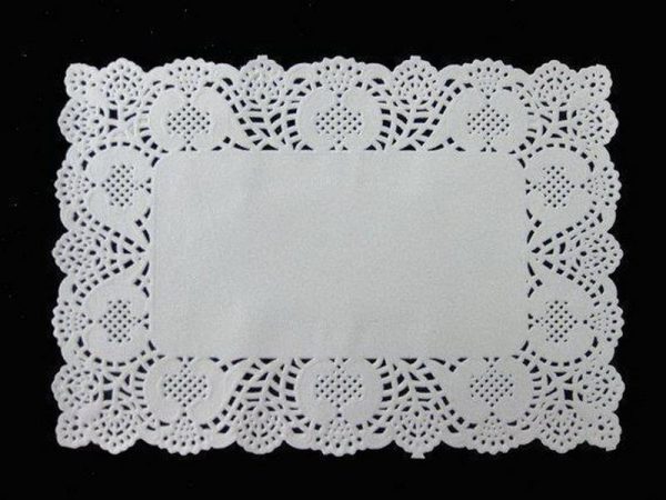 250 PCS RECTANGULAR WHITE DOYLEYS 25X37CM NO.2