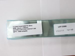 1000 PCS CELLOPHANE SHEETS 30mu 300x55mm