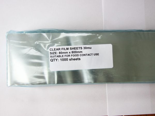 1000 PCS CELLOPHANE SHEETS 30mu 800x80