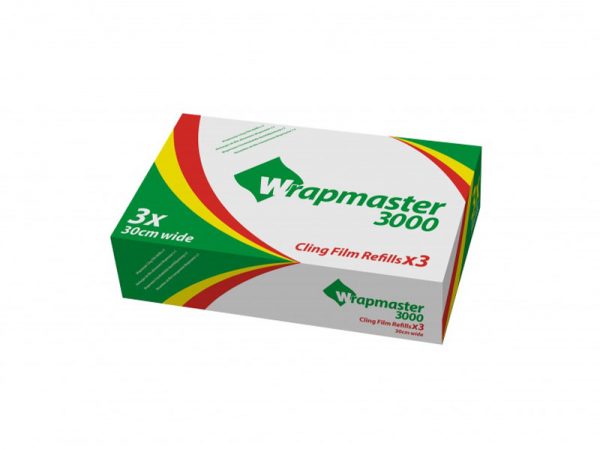 3 PCS WRAPMASTER CLING FILM 30CMX300 M