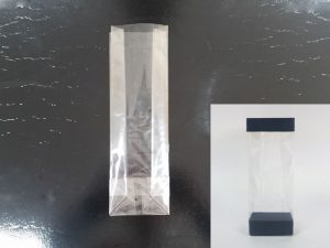 1000 PCS TRANSPARENT BAGS 25X5+8CM  N:08 (CLEAR BLOCK BOTOM)