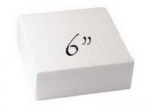 CAKE DUMMY SQUARE 152MM  (6x3") 9224