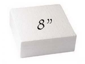 CAKE DUMMY SQUARE 203MM  (8x3") 9225