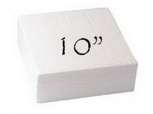 CAKE DUMMY SQUARE 254MM  (10x3") 9226