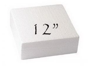 CAKE DUMMY SQUARE 304MM  (12x3") 9227