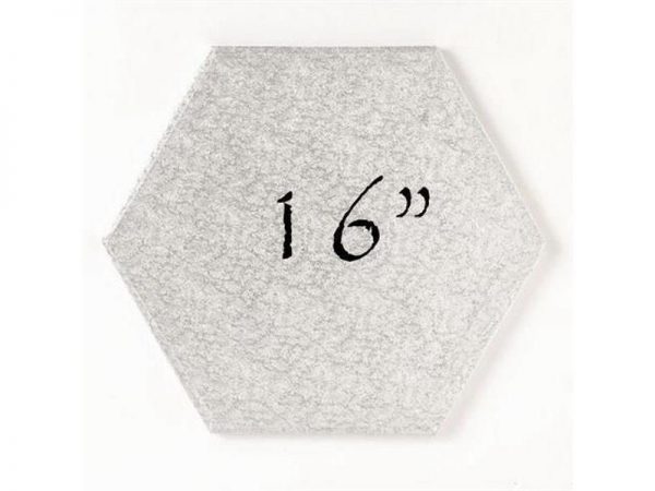 HEXAGONAL CAKE DRUM 16"