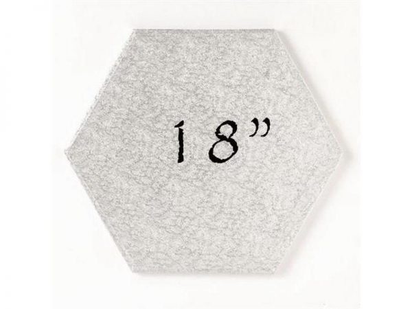 HEXAGONAL CAKE DRUM 18"
