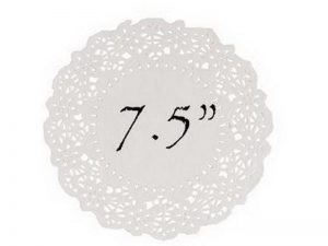 250 PCS DOYLES WHITE ROUND 7.5"