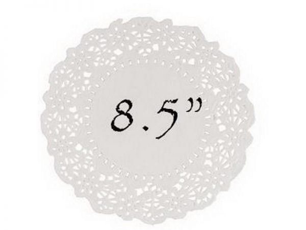 250 PCS DOYLES WHITE ROUND 8.5"