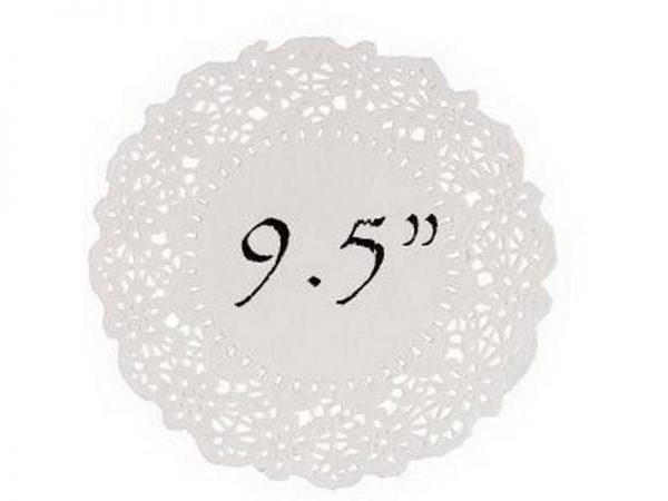 250 PCS DOYLES WHITE ROUND 9.5"