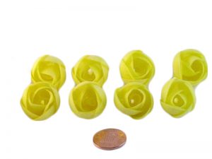 100 PCS MEDIUM WAFFER ROSES YELLOW