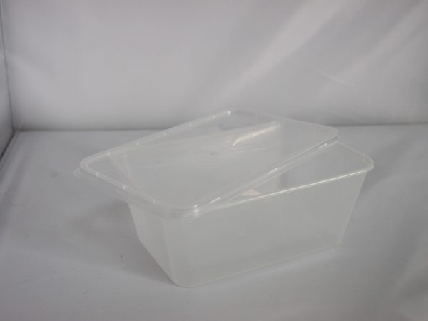 250 PCS CLEAR.MED.DUTY PALST MICROWAV CONTAINER 1000 ML 35oz