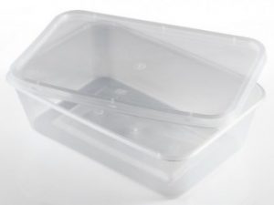 250 PCS CLEAR.MED.DUTY PALST MICROWAV CONTAINER 650ML/23oz