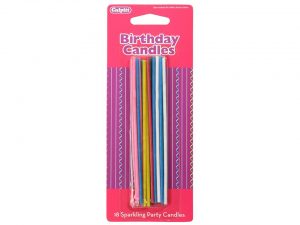 SPARKLING PARTY CANDLES 24x18 PCS  DP660