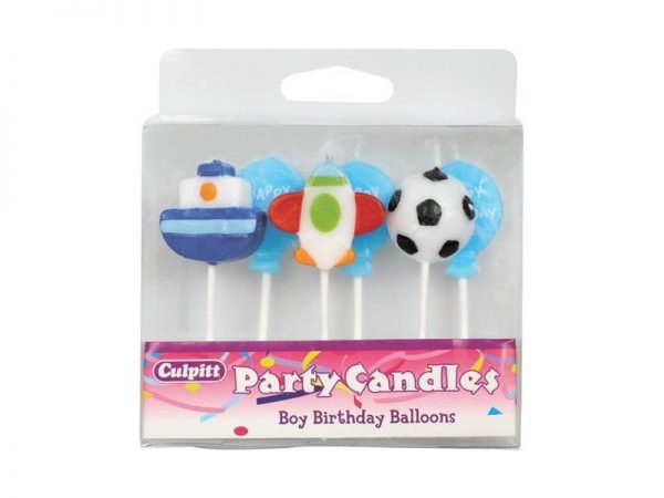 CANDLE BOYS BIRTHDAY BALLOONS