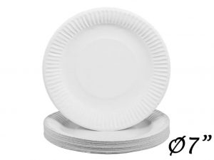 100 PCS PAPER PLATE 7" (18CM)