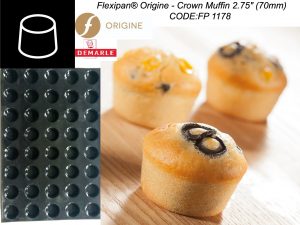 40 MINI-MUFFIN PASTRY TRAY 51MM 29MM DEPTH FP 01031