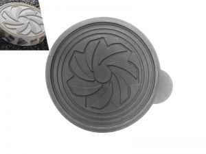 TAPIS RELIEF DISQUE ROSETTE  DIAM 225 H 6MM   NF00100