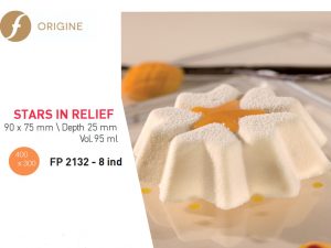 FLEXIPAN® ORIGINE – 8 3D STARS 2.87”x3.5"(75x90MM) FP 2132