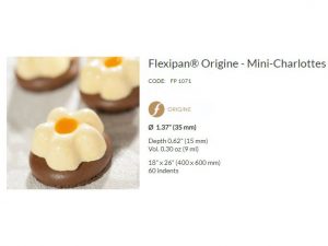 FLEXIPAN® ORIGINE – 60 MINI CHARLOTTES Ø1.37” (35MM) FP 1071