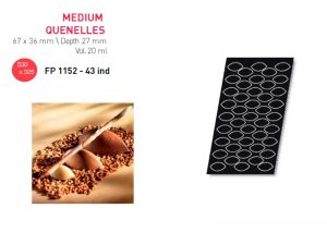 FLEXIPAN® ORIGINE – 43 MEDIUM QUENELLES (36x67MM) FP 1152