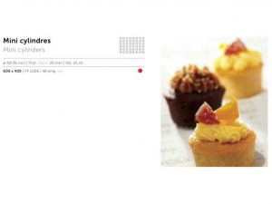 PASTRY TRAY 48 CYLINDERS 40MM DEPTH 20MM   FP 02266