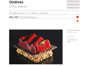 PASTRY TRAY 24 SMALL WAVES 79X49MM Depth 25mm  FP 01775
