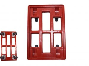 TROLLEY FOR TRAYS, 4 SWIVEL WHEELS 40X60