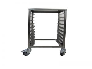 STAINLESS STEEL PASTRY TROLLEY 60X80 OPEN 60 CM