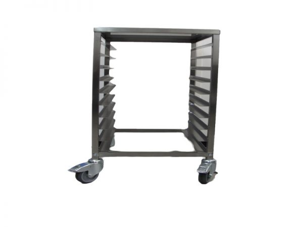 STAINLESS STEEL PASTRY TROLLEY 60X80 OPEN 60 CM