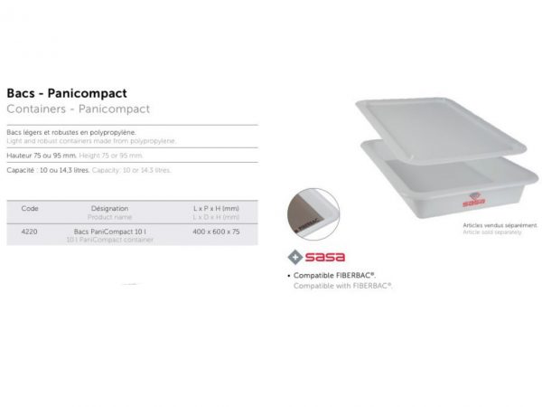 PLASTIC STORAGE CONTAINER 600X400X75   Ref: 4220