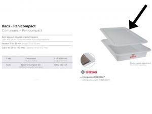 PLASTIC LID FOR CONTAINER 600X400X75  10L   Ref:4221