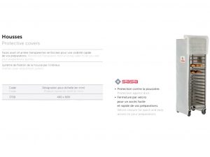 RACK PROTECTIVE COVER 400X600 TRANSPARENT FRONT SIDE R: 3700