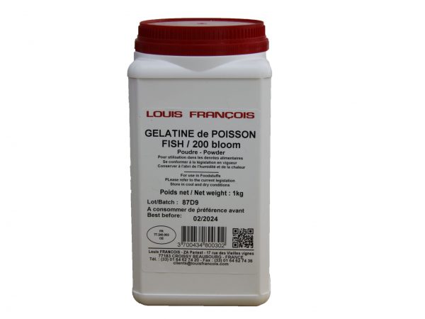 1 KG GELATINE FISH 200 BLOOM LOUIS FRANCOIS   10023