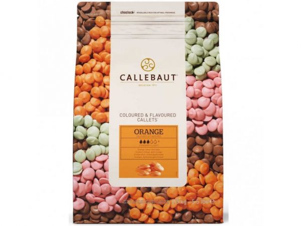 2.5 KG CALLEBAUT ORANGE FLAVOURED CALLETS ORANGE-E4-U70ORANGE-E4-U70