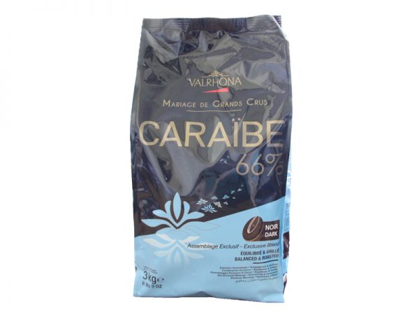 3KG FEVES CARAIBE DARK 66% VALRHONA