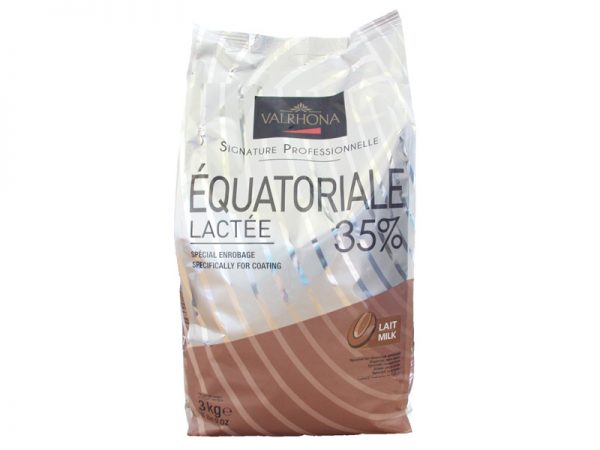 3KG FEVES EQUATORIALE MILK 35% VALRHONA