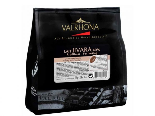 3KG FEVES JIVARA LACTEE 40% VALRHONA