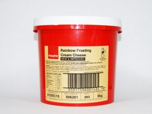 10 KG RAINBOW FROSTING CREAM CHEESE MACPHIE