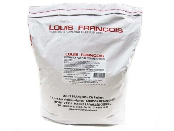 5 KG CREME PATISSERIE HOT PROCESS LOUIS FRANCOIS 1655B