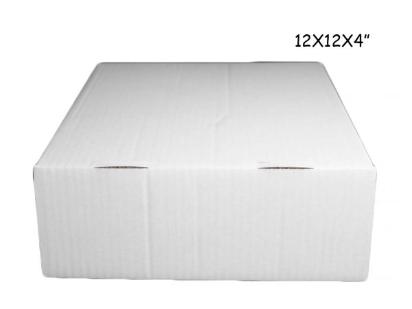 50 PCS 12X12X4" B FLUTE CAKE BOX