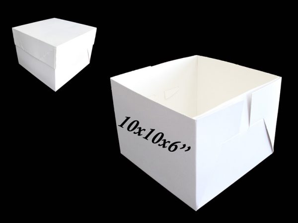 50 PCS WEDDING BOX BASE 10X10X6"