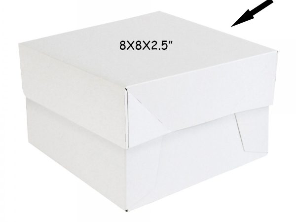 50 PCS WEDDING BOXES LID 8X8X2.5"