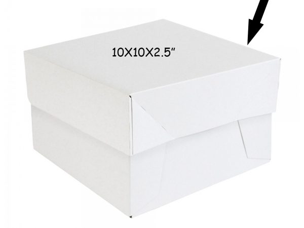 50 PCS WEDDING BOXES LID 10X10X2.5"