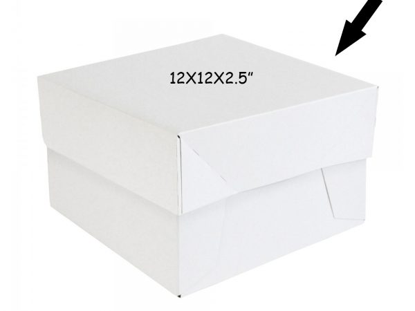 50 PCS WEDDING BOXES LID 12X12X2.5"