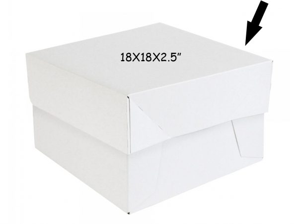 25 PCS WEDDING BOXES LID 18X18X2.5"