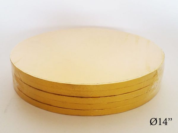 14" CAKE DRUMS GOLD ROUND