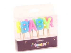 6 PCS BABY SHOWER PICK CANDLE